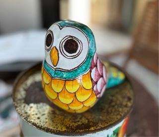 Gufo ceramica italiana