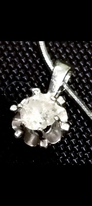 Colgante solitario diamante 0,50 cts