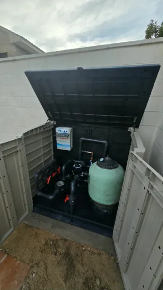 Elevación depuradora de piscina