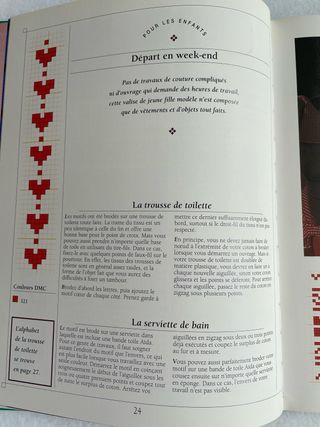 Libro de punto de cruz en francés