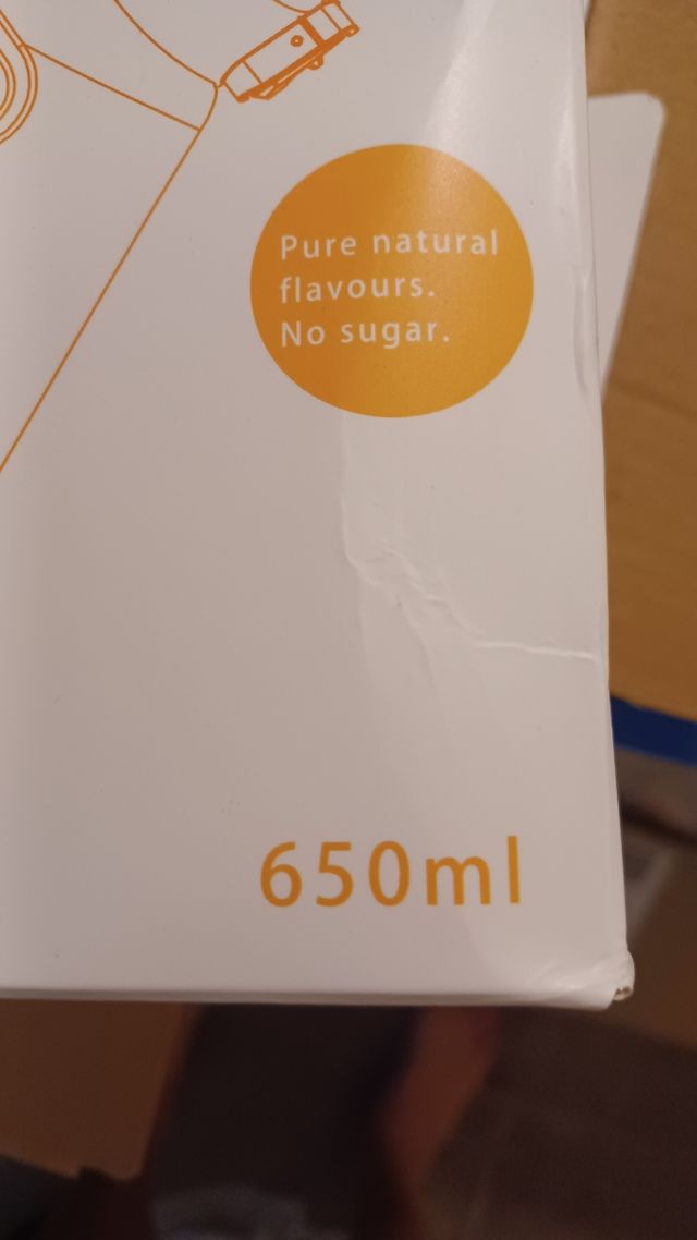 Aria alta borraccia tipo airup con 7 gusti