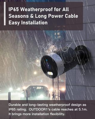 Camara Vigilancia WiFi Exterior 4MP 2K