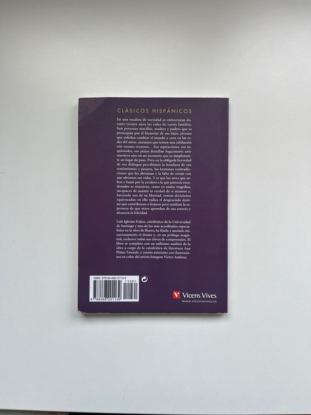 Libro Historia de una escalera ed. Vicens Vives