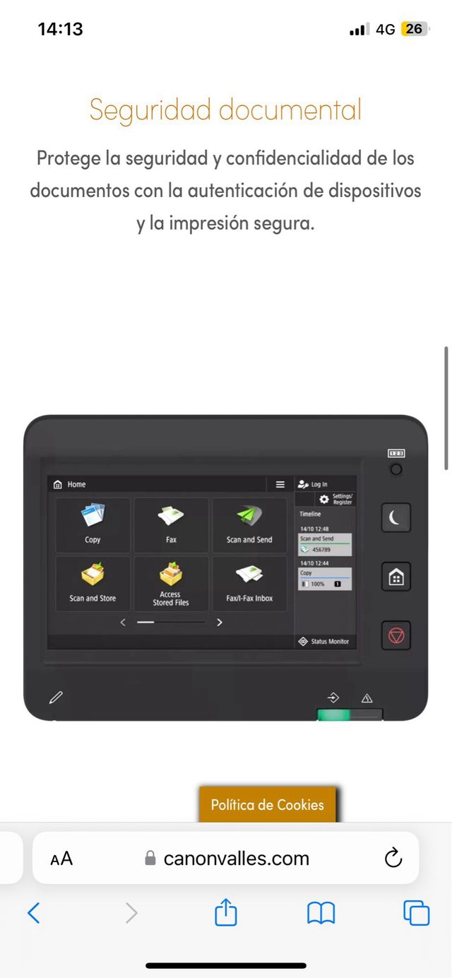 Impresora canon C1533iF A4 COLOR 