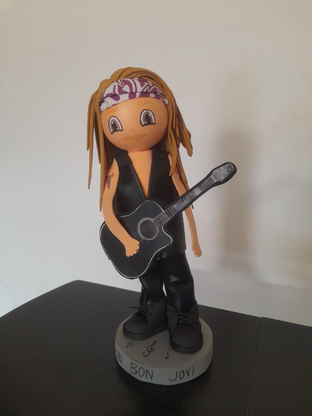 Muñeco artesanal Jon Bon Jovi