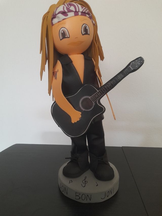 Muñeco artesanal Jon Bon Jovi