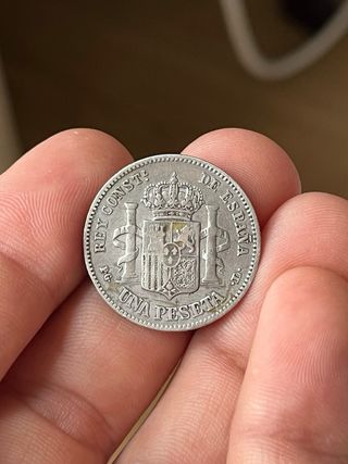 1 rara Peseta Alfonso XIII 1893