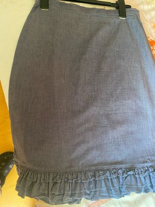Falda denim