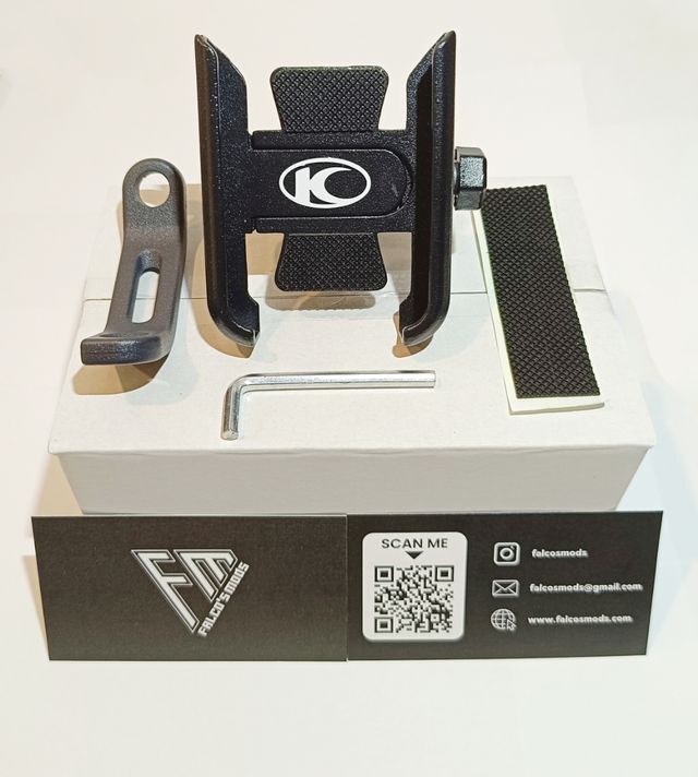 soporte teléfono moto scooter Kymco retrovisor 