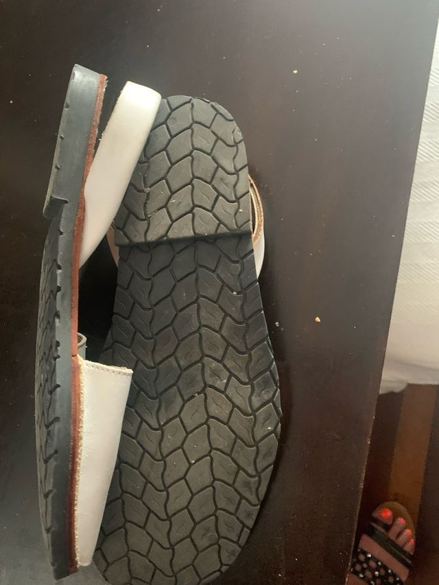 Sandali tipo menorquinas bianchi