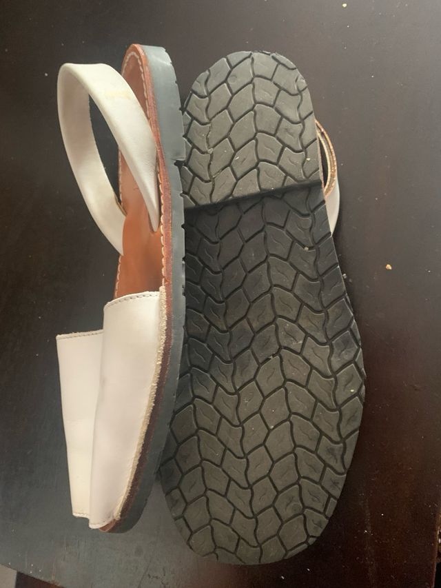 Sandali tipo menorquinas bianchi