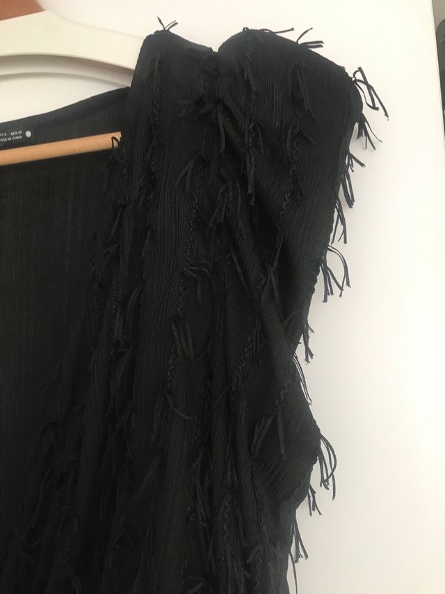 Body negro hombreras