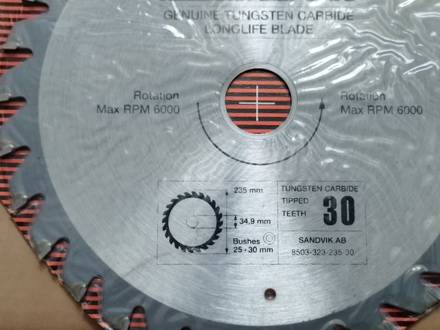 Disco de sierra madera Sandvik