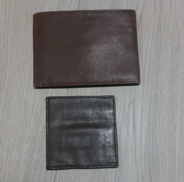 Portafoglio vintage in vera pelle