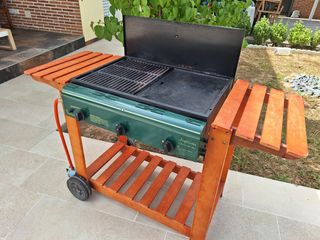 Barbacoa de butano, a la piedra