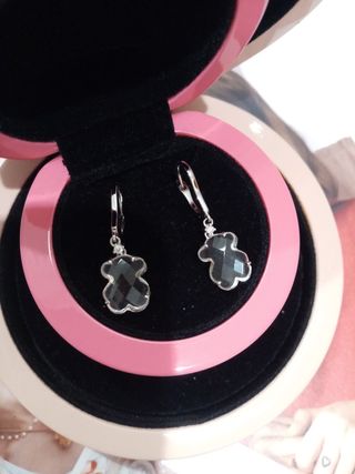 Pendientes Tous Oro Blanco Ice