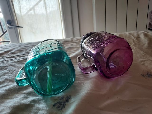 Coppia bicchieri colorati