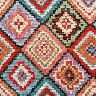 Tela Gobelino Jacquard Rombos Multicolor 2,80m