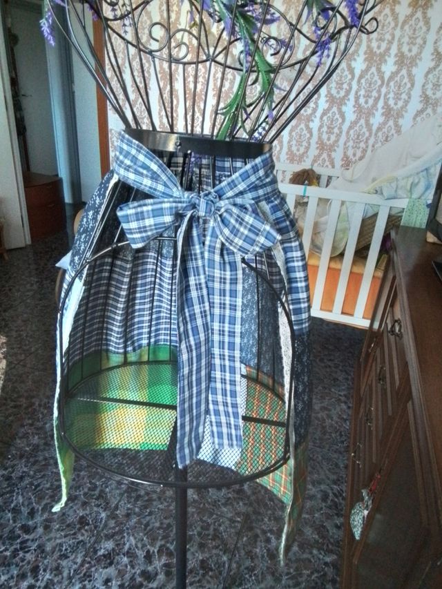 Delantal patchwork, rustico, campestre