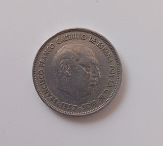 Moneda para coleccionista 25 pesetas 1957 