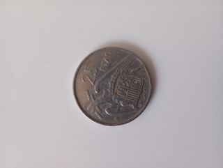Moneda para coleccionista 25 pesetas 1957 