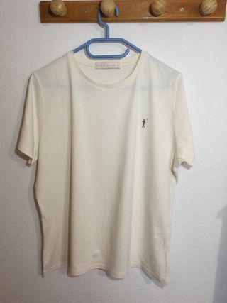 Camiseta básica beige manga corta Polo Club