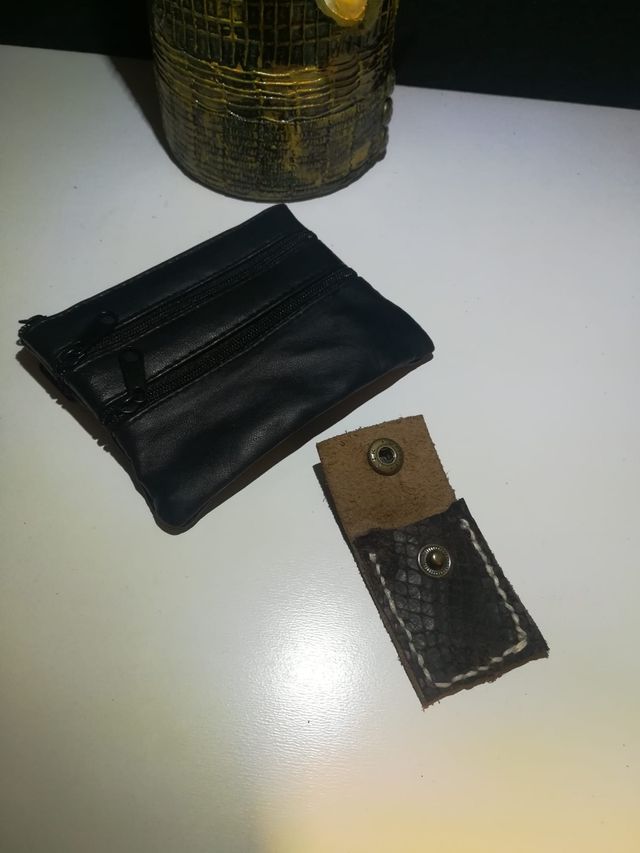 Monedero piel y llavero de regalo 