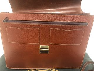 Maletin de piel marron