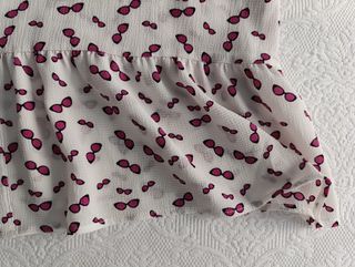 Blusa Couchel blanca y rosa 