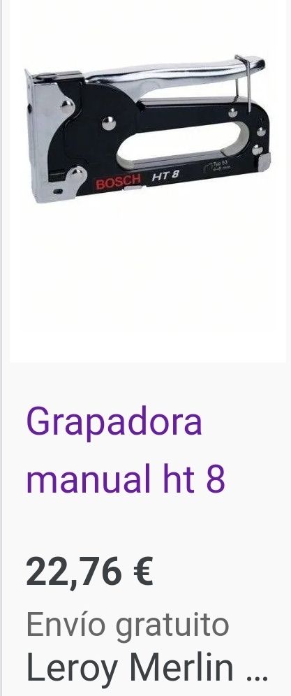 Grapadora manual