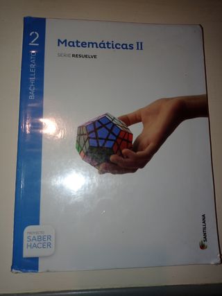 Libro matemáticas 2bach. Santillana