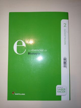 Libro biología 2bach. Santillana