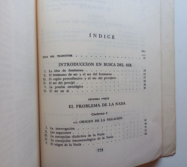 Libros El Ser y La Nada.