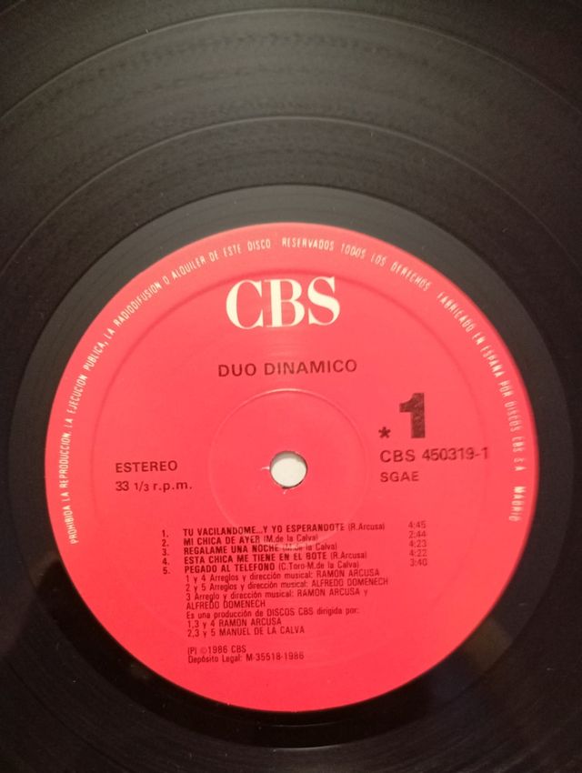 Disco Vinilo Dúo Dinámico  exitos