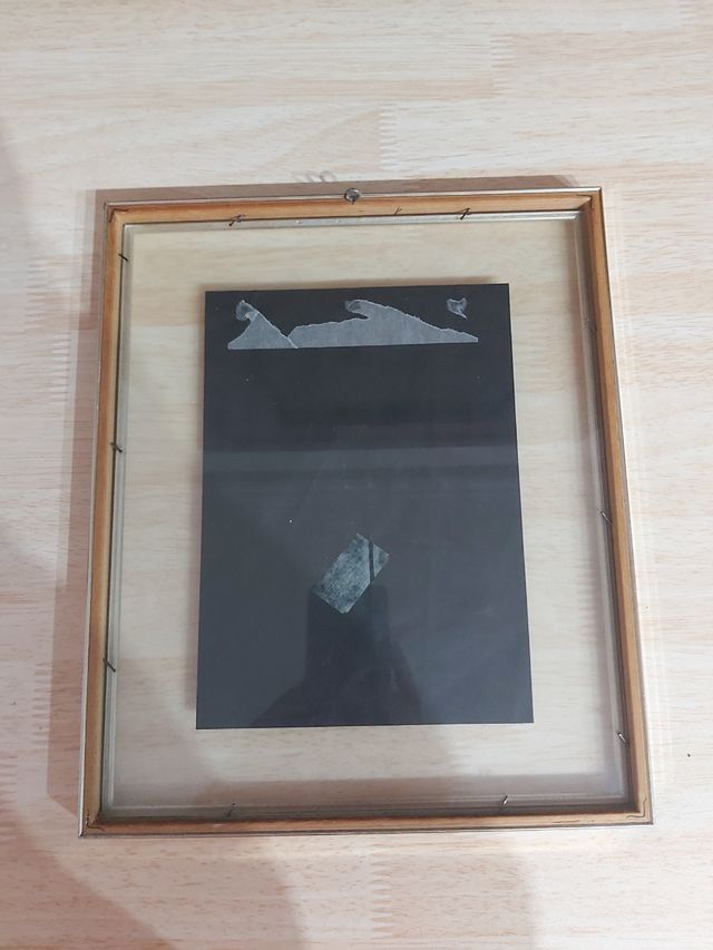 Hoja de la India pintada a mano