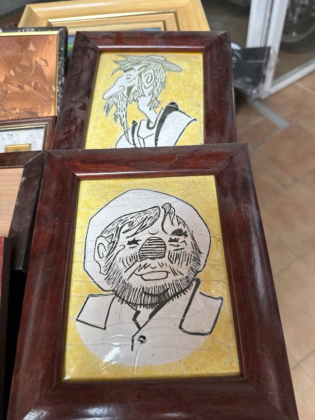 Cuadros cuadros de quijote y sancho