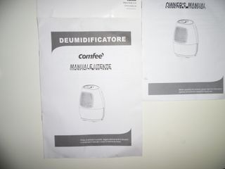 Libretti Istruzioni Come Nuovi Deumidificatore"COM