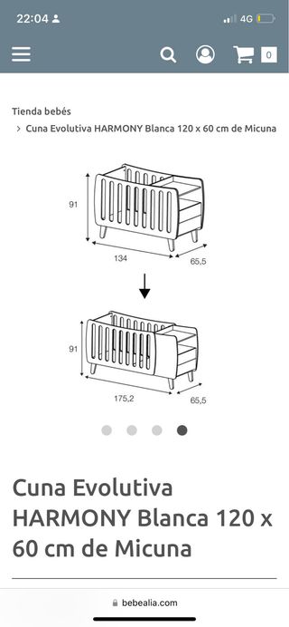 Cuna evolutiva Harmony de Micuna
