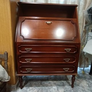 Cabezal cama de madera nogal