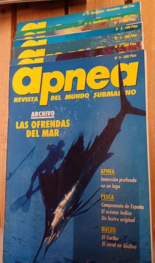 Revista de pesca submarina, apnea, buceo