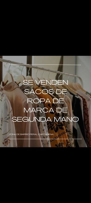 SACCHI PER ABBIGLIAMENTO DI SECONDA MANO FIRMATI