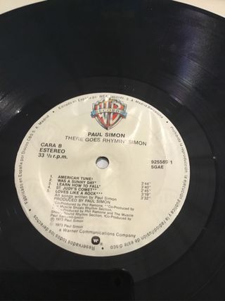Vinilo paul simon there goes rhymin’simon