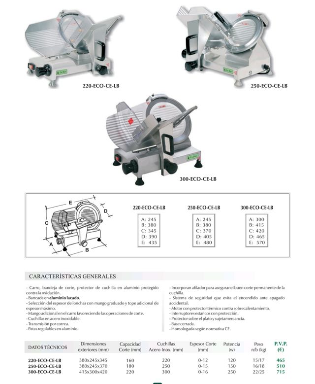 NUEVA Cortadora fiambres