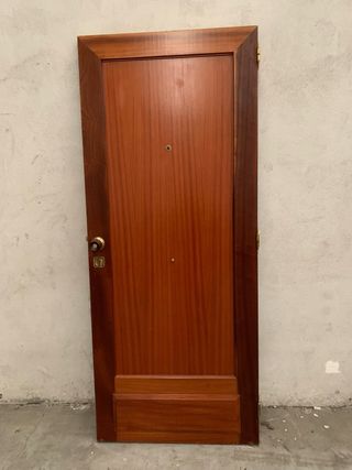 1 puerta maciza de entrada a piso