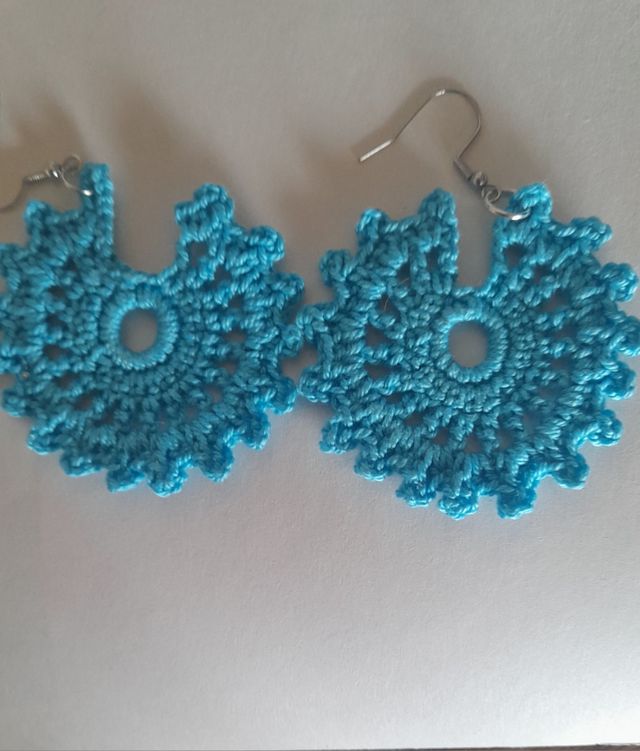 Brincos azul turquesa