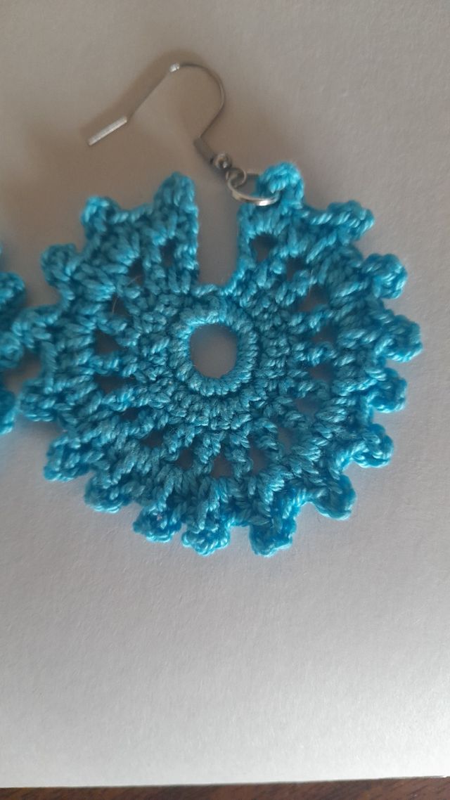 Brincos azul turquesa