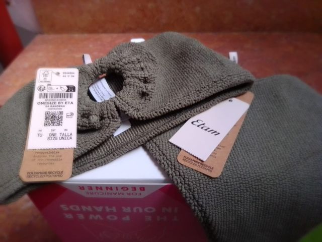 Bikini bandeau de Etam verde militar