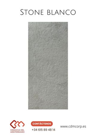 Cerámica Efecto Piedra - 30 x 60 cm