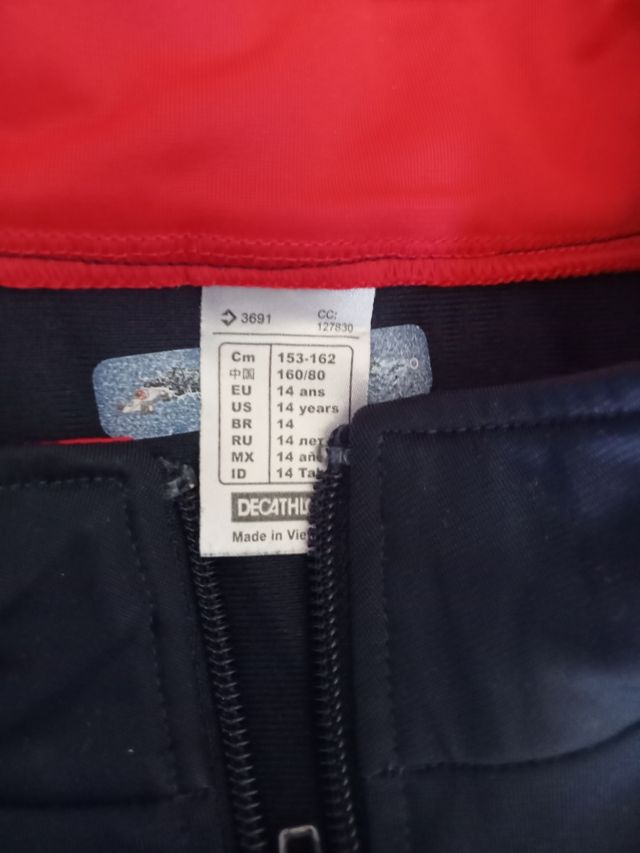 Chándal manga larga, talla 14
