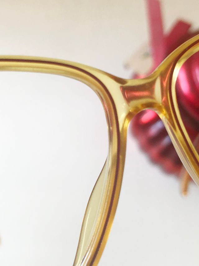 054 - Occhiale vista Terri Brogan miele vintage 80